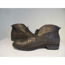 Brons kleur Durea veterboots 40 1/2 H