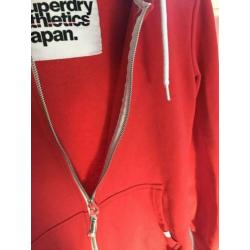 Superdry vest dames Rood L hoody rits