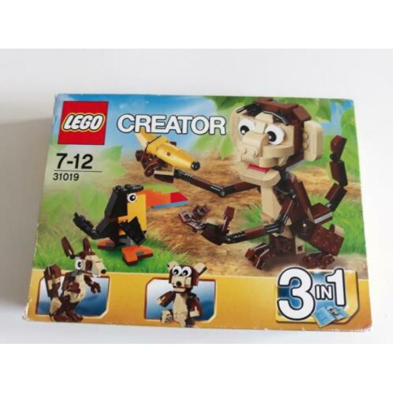 Zgan in doos : LEGO CREATOR bosdieren 31019