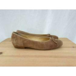 Paul green suede ballerina's maat 41,5 (7,5)