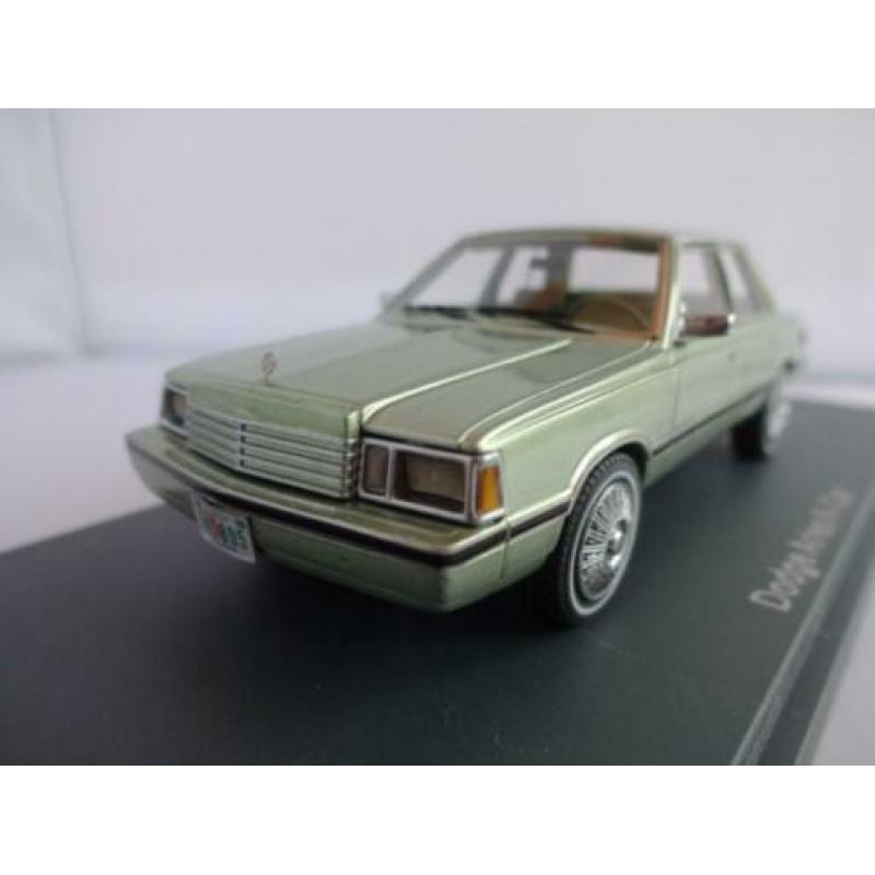 Dodge Aries K-car Groen metallic van NEO schaal 1/43