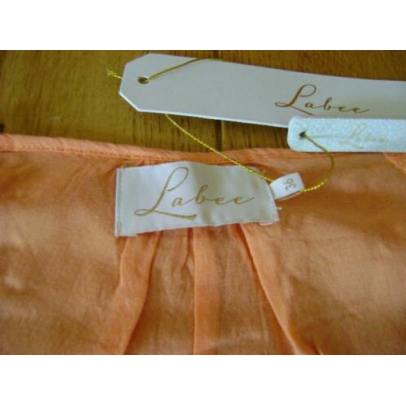 Nieuwe zalm Labee Zembla Dress, maat 36 = 38/40