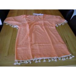 Nieuwe zalm Labee Zembla Dress, maat 36 = 38/40