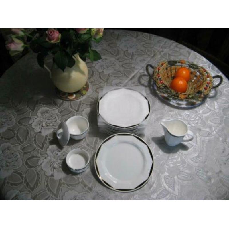 villeroy & boch ontbijt servies (varia-black) 12 delig