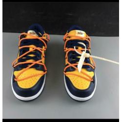 Nike sb dunk low x offwhite blue yellow