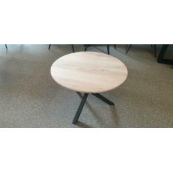 n639 nieuw ronde eiken salontafel 60/70 doorsnee