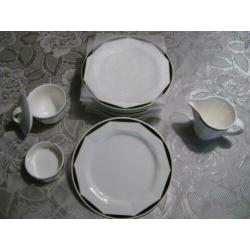 villeroy & boch ontbijt servies (varia-black) 12 delig