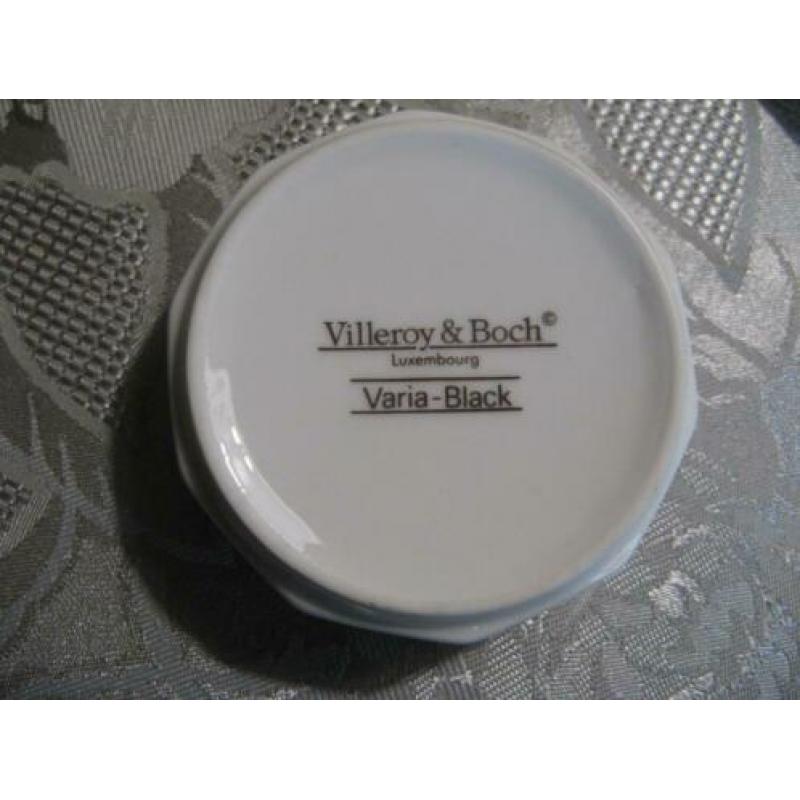 villeroy & boch ontbijt servies (varia-black) 12 delig