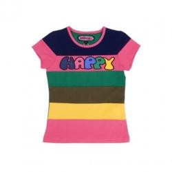 Happy Nr. 1 gestreept t-shirt Happy multicolor maat 104