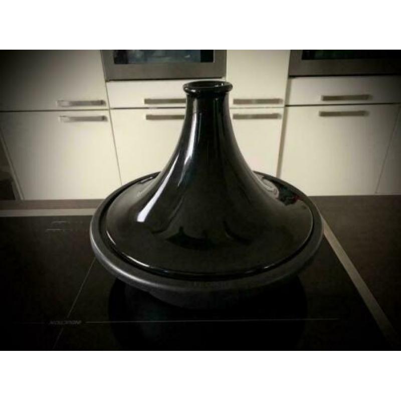 Inductie Pan Tajine ebbenzwart 31 cm ø gietijzer zwart nieuw