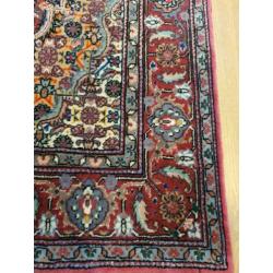 Vintage handgeknoopt perzisch tapijt loper Tabriz 251x80