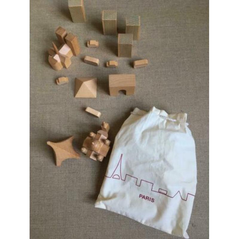 Parijs City in a Bag Muji hout speelgoed accessoire