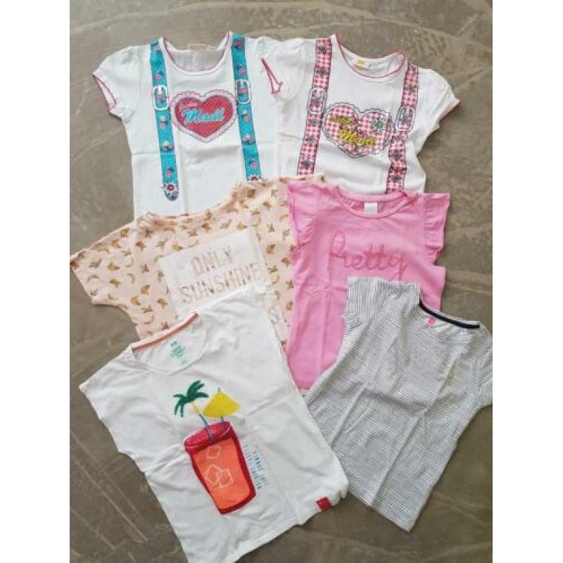 6 leuke meiden shirts 110-116