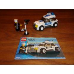 Lego Town 7236-2 Police Car , Blue Logo uit 2008 (2)