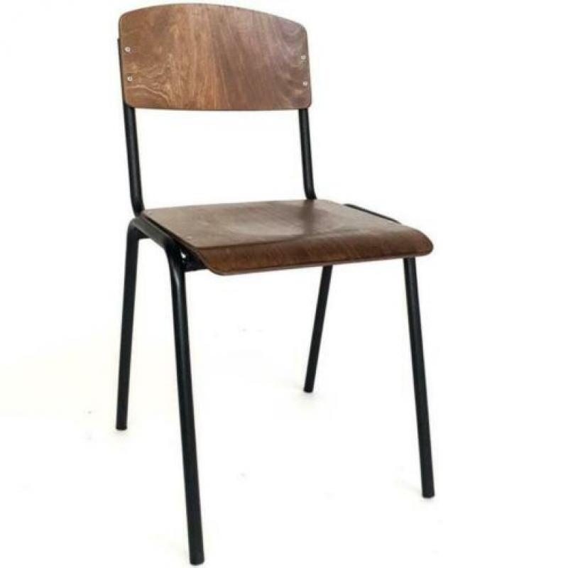 VINTAGE RESTAURANT STOELEN SCHOOLSTOELEN, stoel smokey 937