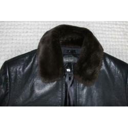 Prachtige Lamsleren Leather Sound Jas (Maat 38) winterjas