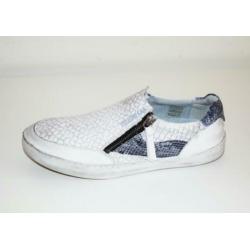 YELLOW CAB - leren instap sneakers blue - maat 42