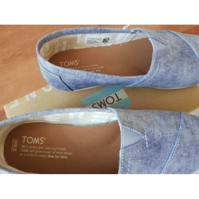 Toms instappers schoenen nieuw origineel mt 37 blauw paars