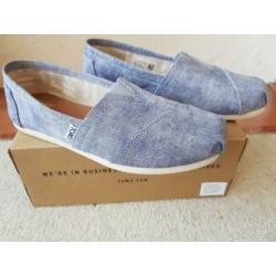 Toms instappers schoenen nieuw origineel mt 37 blauw paars