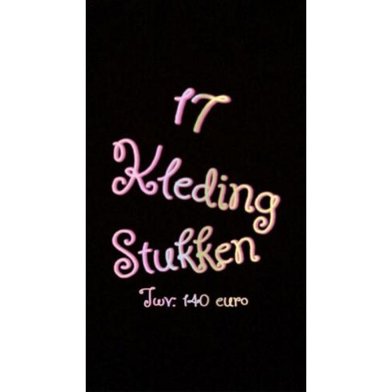 17 kledingstukken maat 11-12 jaar