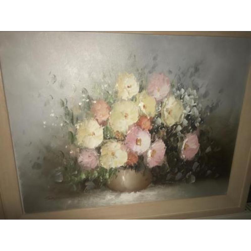 Schilderij op doek bloemen Samson