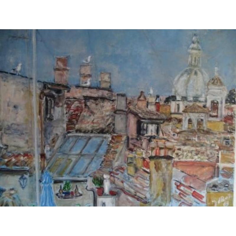 Joan de Bot, Goodmorning Rome, 2003, olieverf op linnen