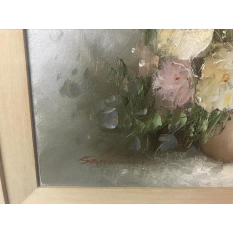 Schilderij op doek bloemen Samson