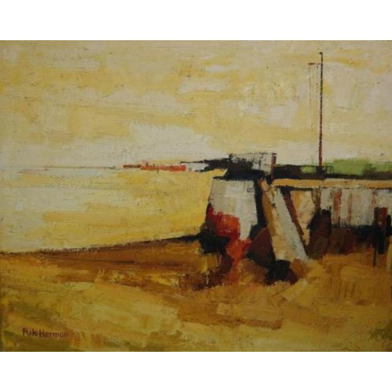 Rik Herman, expressionistisch strandgezicht