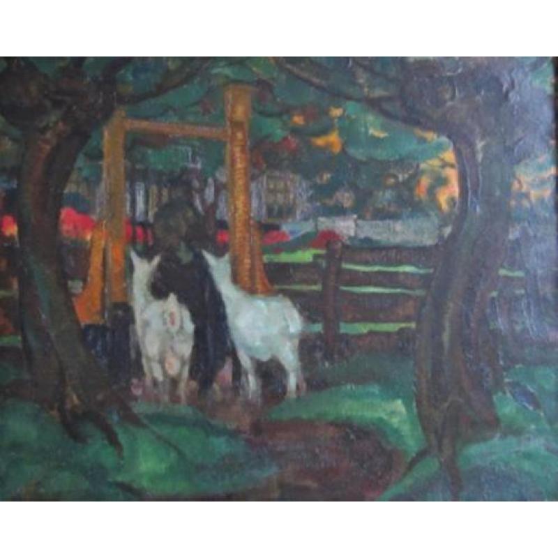 ==ca 1920====Harmen Meurs 1891-1964==geiten bij boerderij===