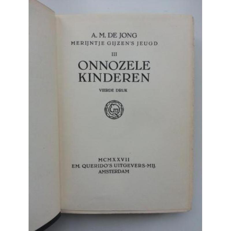 A.M. de Jong - Onnozele kinderen (4e druk 1927)