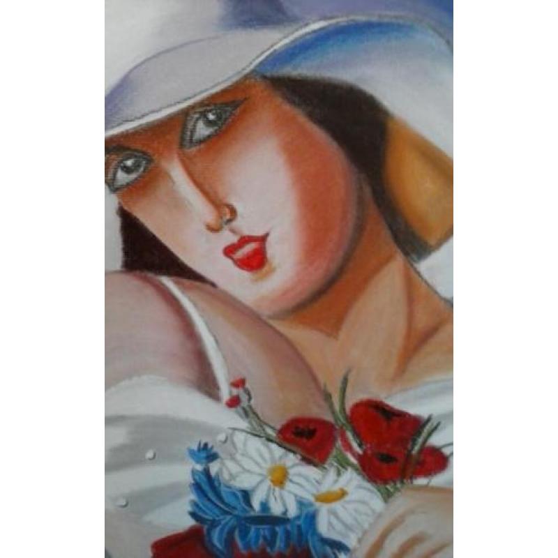 Art deco Zomer kleurig pastel L.van Langen stijl Lempecki