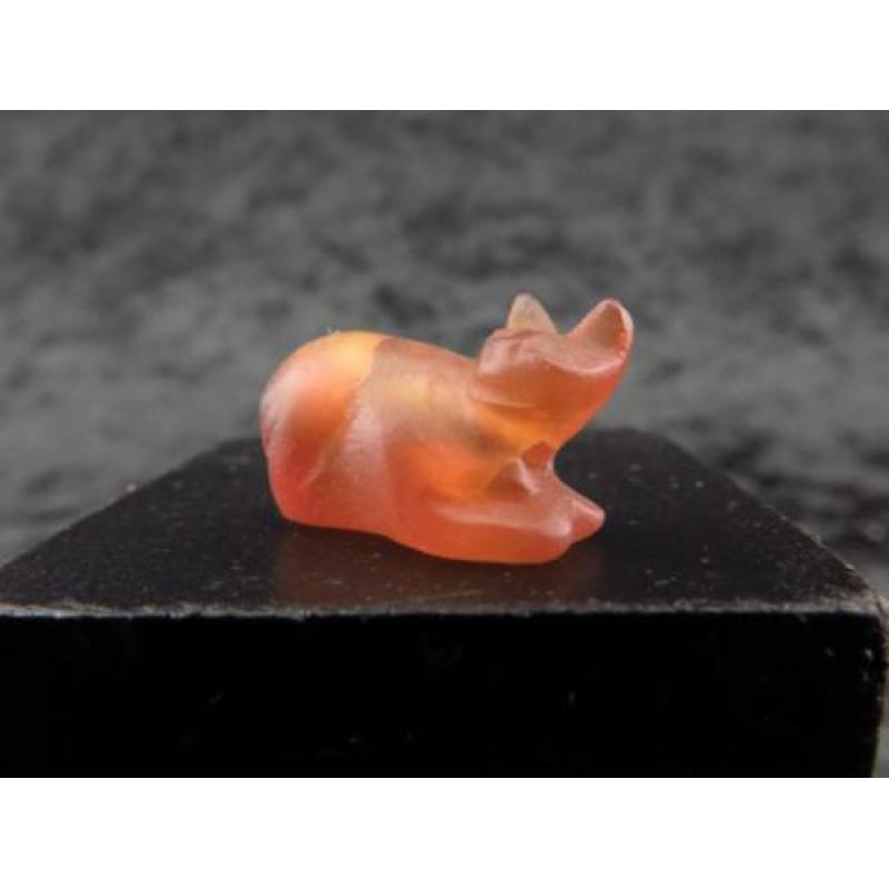 Egyptian carnelian Cat (Bastet) amulet