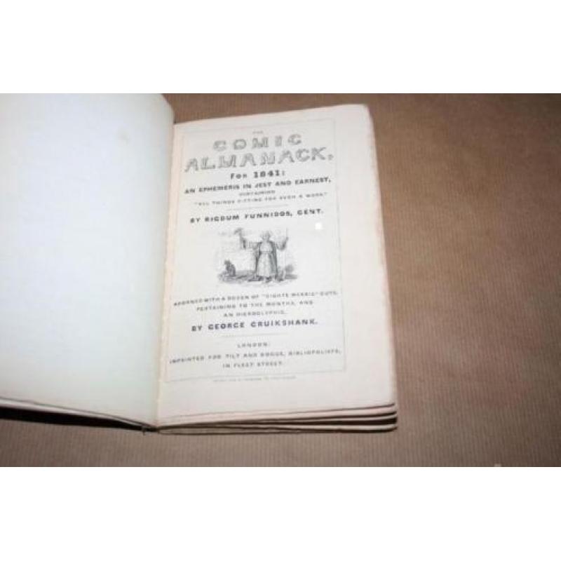 The Comic Almanack 1841 - Antieke uitgave Cruikshank !!