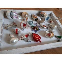 Oude kerstballen glas kerstversiering kerstbal