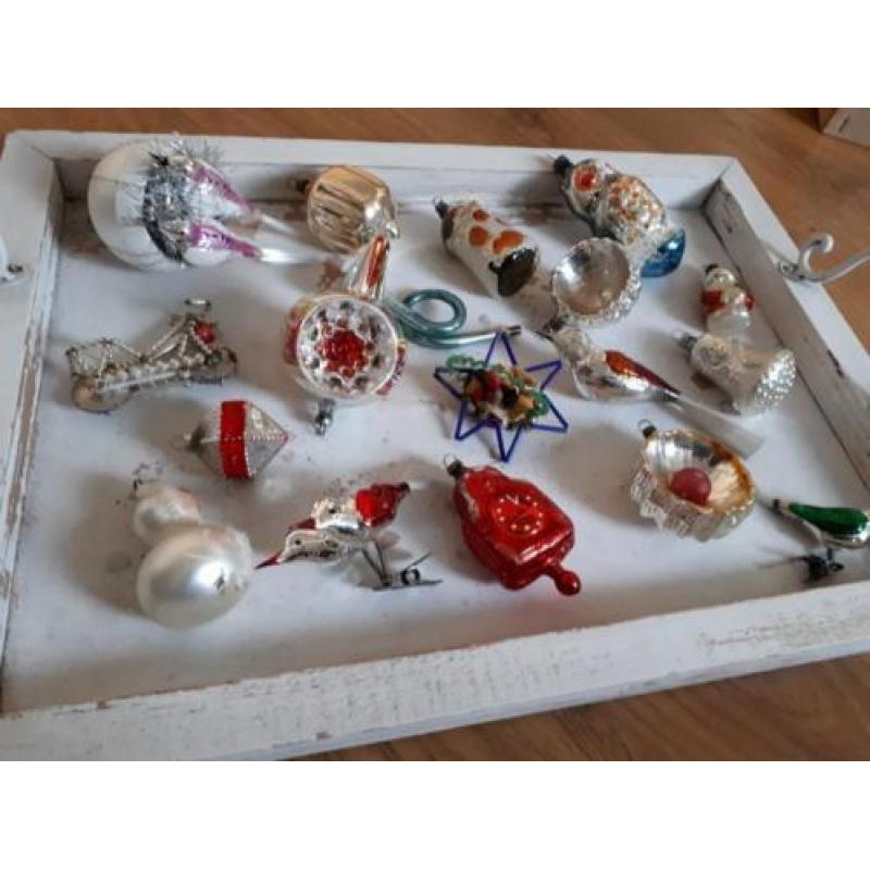 Oude kerstballen glas kerstversiering kerstbal